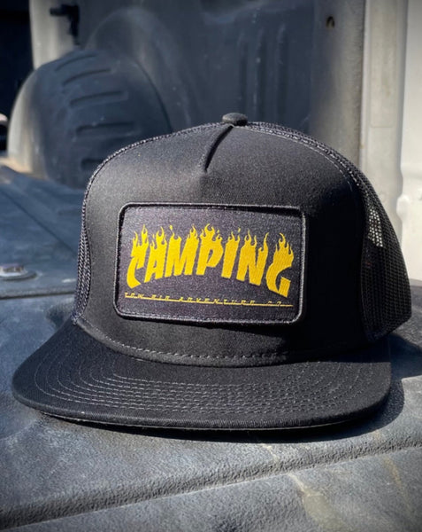 CAMPING MESH BACK | BLACK/YELLOW