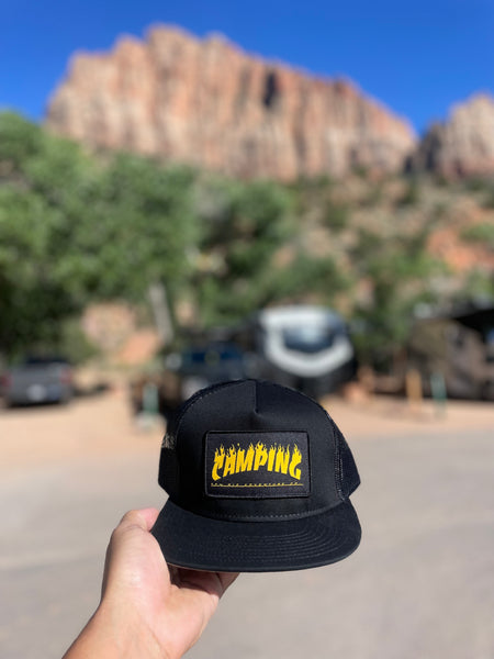 CAMPING MESH BACK | BLACK/YELLOW