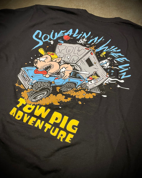 SQUEALIN TEE | BLACK