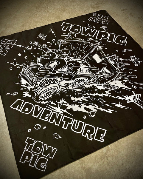 WHEELIN BANDANA | BLACK