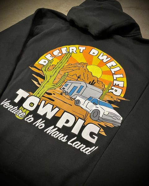 DESERT DWELLER ZIP HOODIE | BLACK