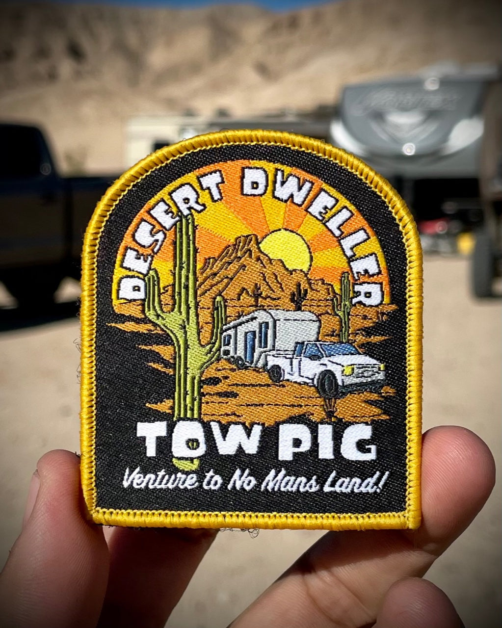 DESERT DWELLER VELCRO PATCH | BLACK