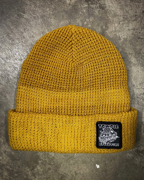 WHEELIN WAFFLE BEANIE | GOLD