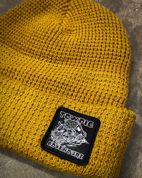 WHEELIN WAFFLE BEANIE | GOLD