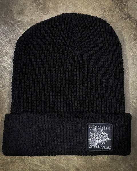 WHEELIN WAFFLE BEANIE | BLACK