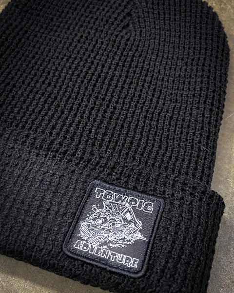 WHEELIN WAFFLE BEANIE | BLACK