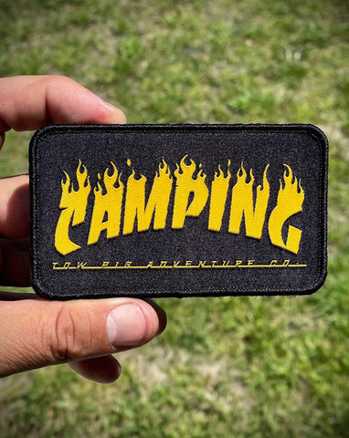 CAMPING VELCRO PATCH | BLACK / YELLOW