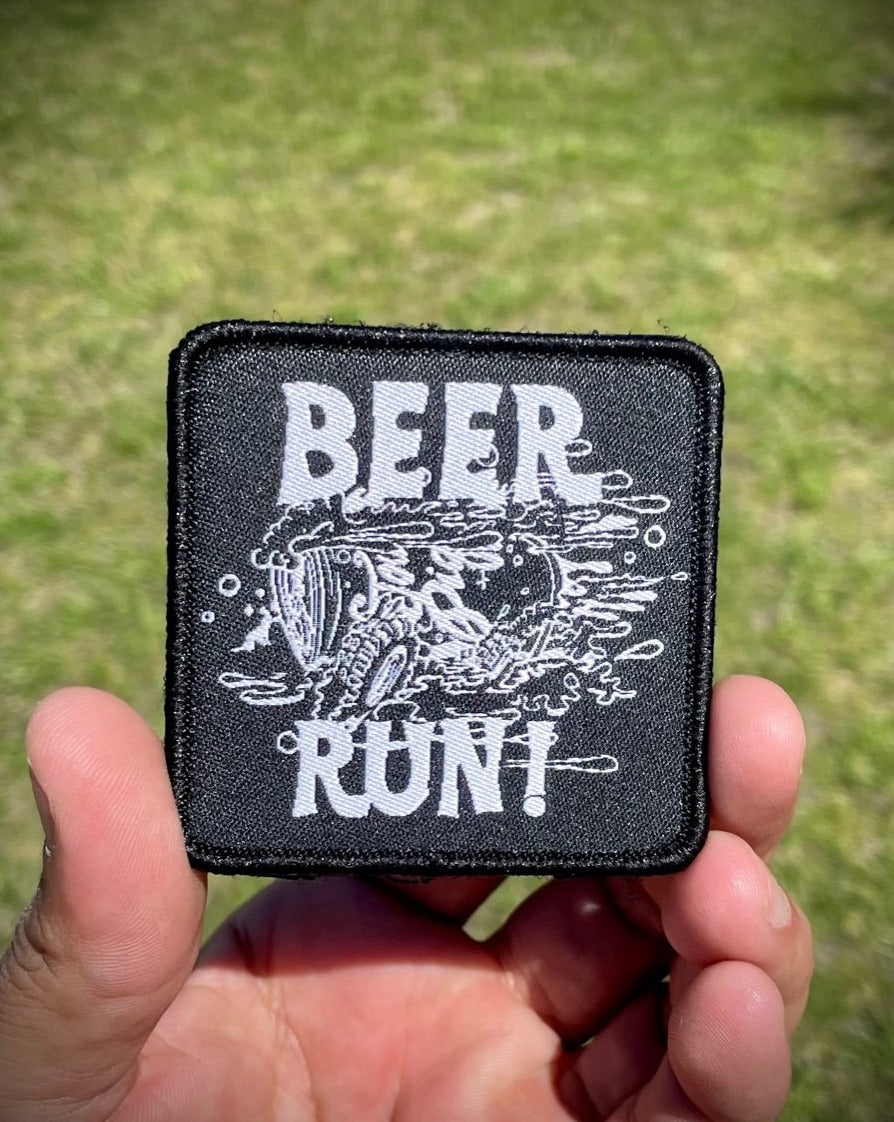 THE RUN VELCRO PATCH | BLACK